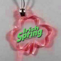 Light Up Pendant Necklace - Shamrock - Red